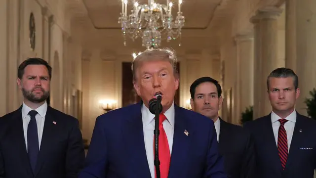 Trump amenaza a Irán con una fuerza «nunca antes vista» si responde por la muerte de Khamenei