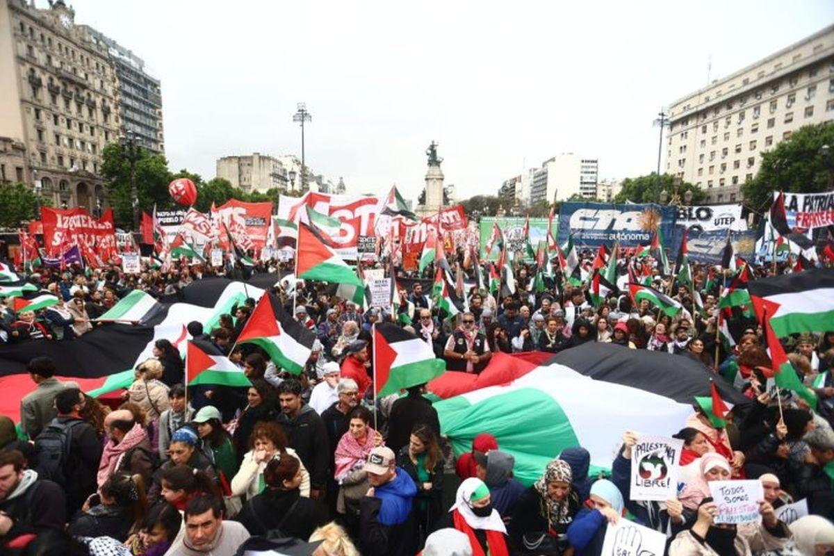 Buenos Aires se moviliza por Palestina en medio de una escalada internacional