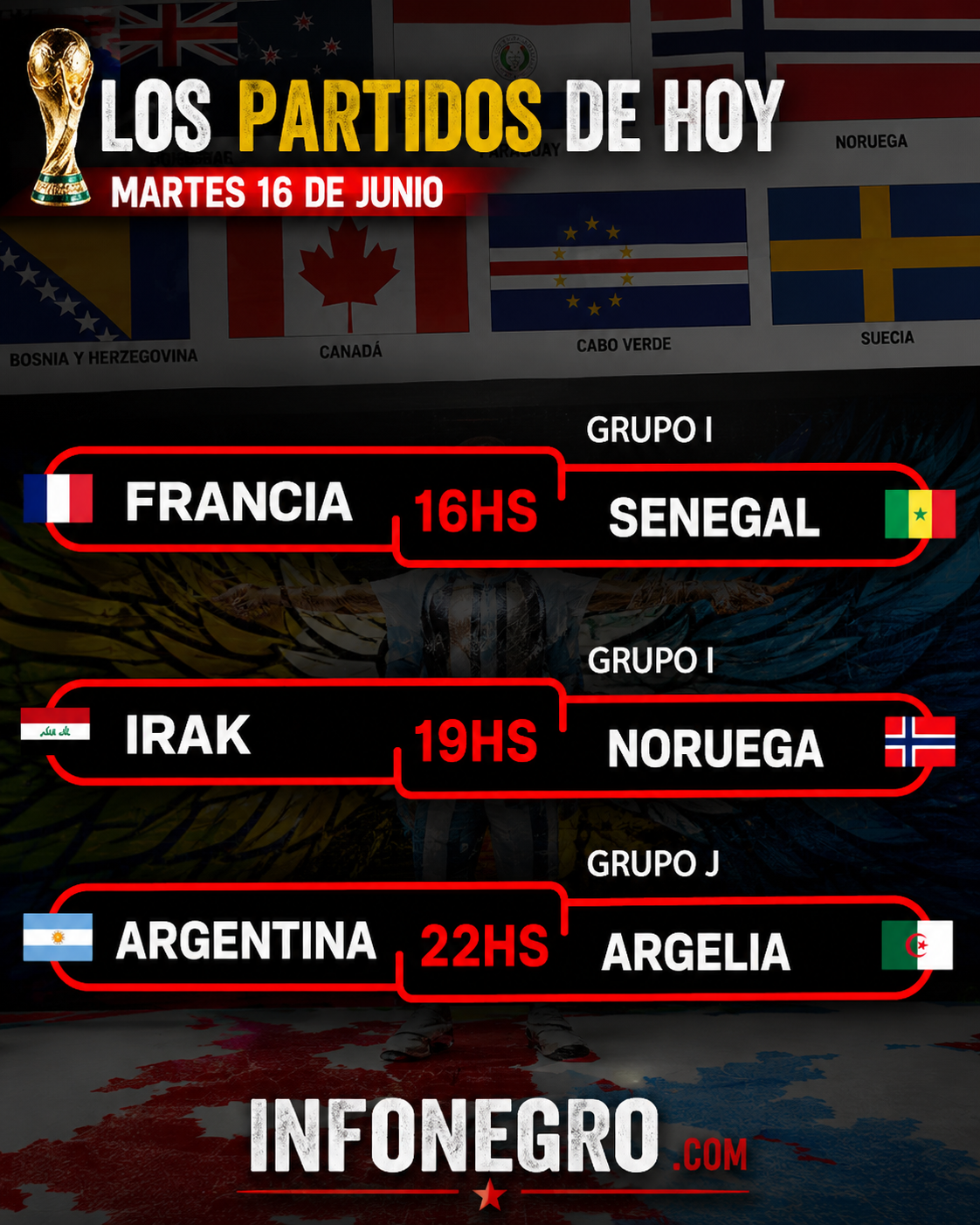 Cuatro estrenos y una revancha: la jornada que pone en marcha a Francia y Argentina
