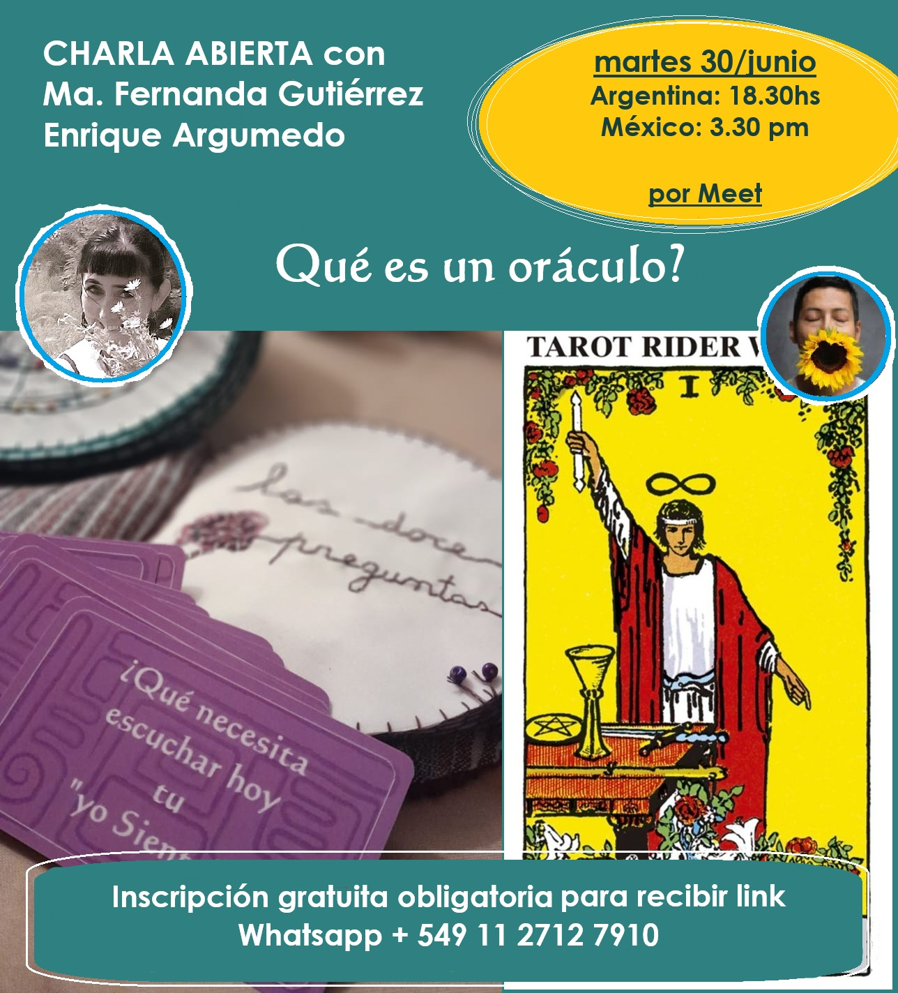 Tejidos, arquetipos y Tarot: una charla para explorar otras formas de conocerse