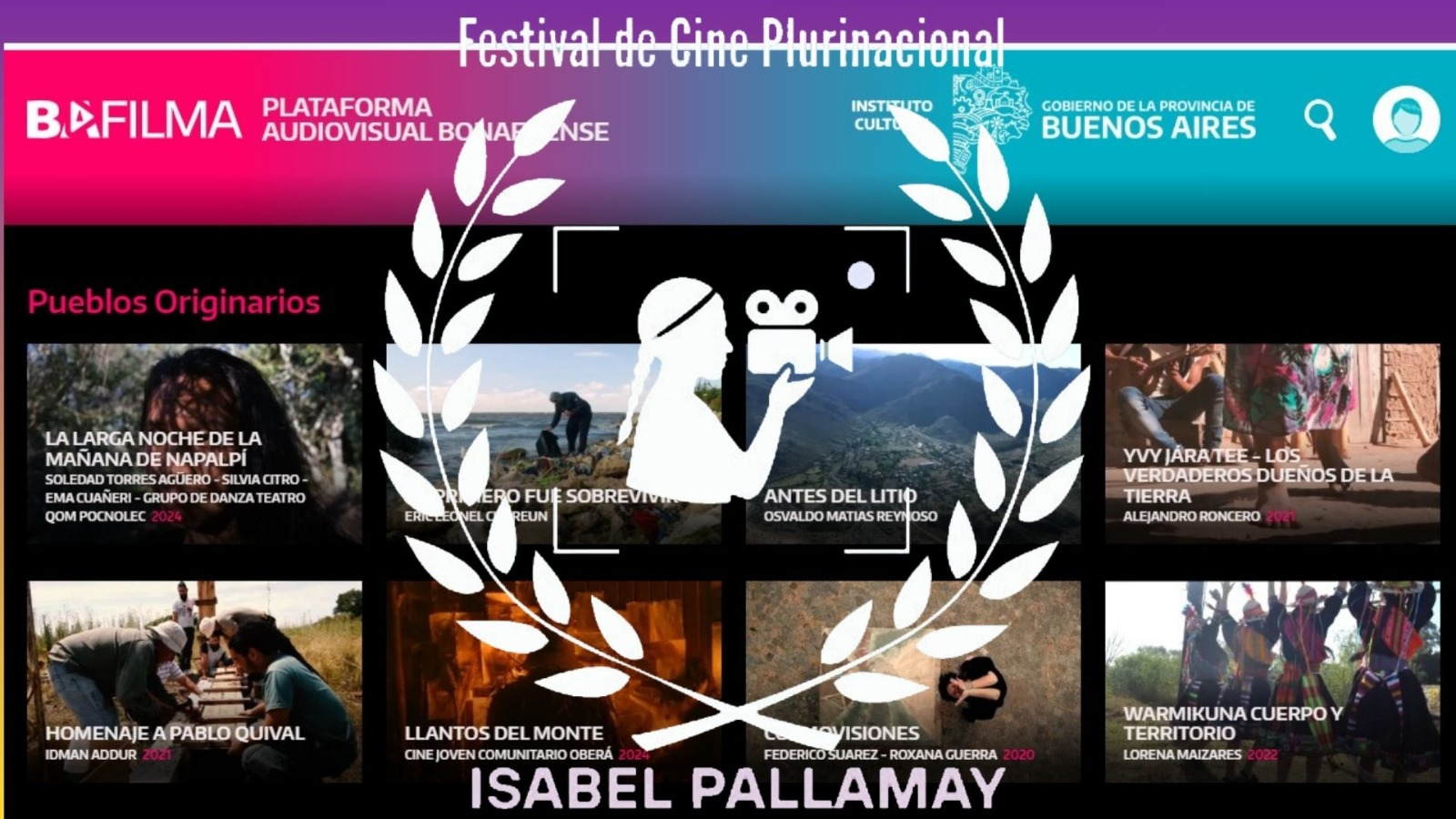 Abrió la convocatoria para el Festival de Cine Plurinacional Quilmeño “Isabel Pallamay” 2026