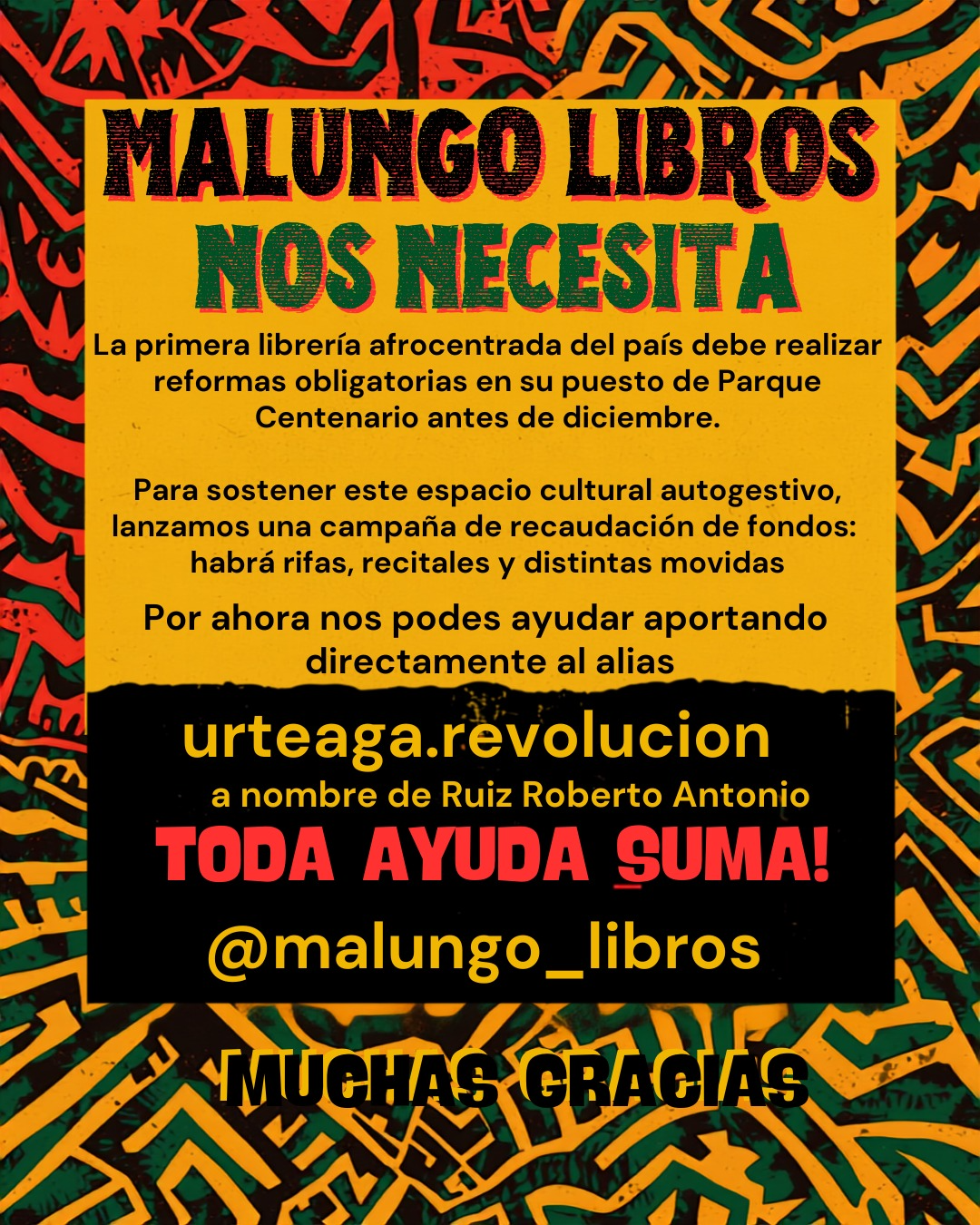 La primera librería afrocentrada del país necesita ayuda para continuar en Parque Centenario